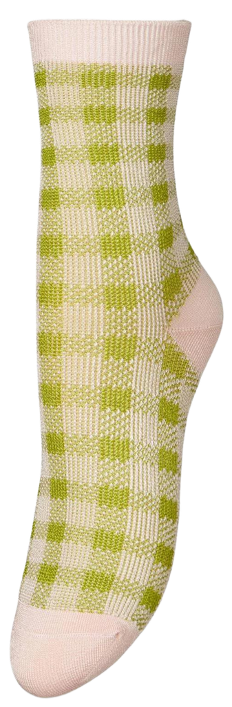 BECKSÖNDERGAARD - CHAUSSETTES "FUNKY" VERTES ET ROSES