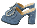 NOA HARMON - "GLORIA" JEANS HEELED MULES