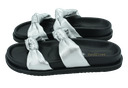 MI/MAI - SILBERNE SANDALEN „DONA“.