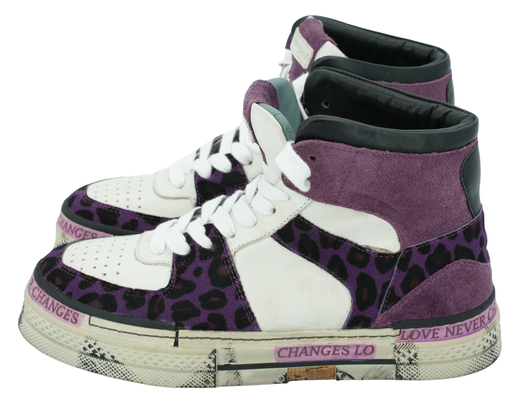 REBECCA WHITE - LEOPARD PURPLE
