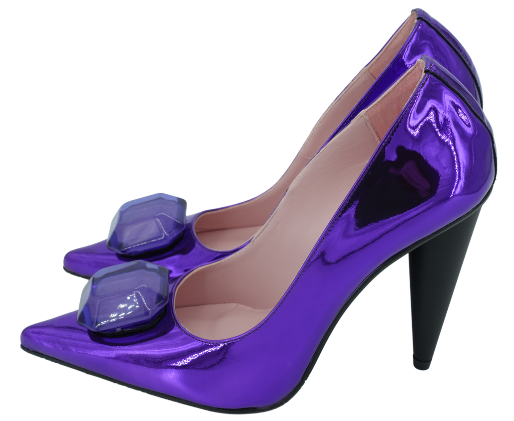RAS - ESCARPINS "MADONA PLUM" MAUVES (36)