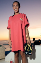 LOVERS BAY CLUB - TSHIRT ROBE ROSE