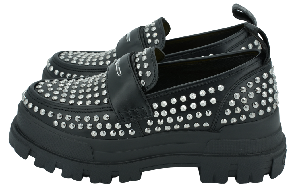 BUFFALO - LOAFER PIN BLACK/SILVER