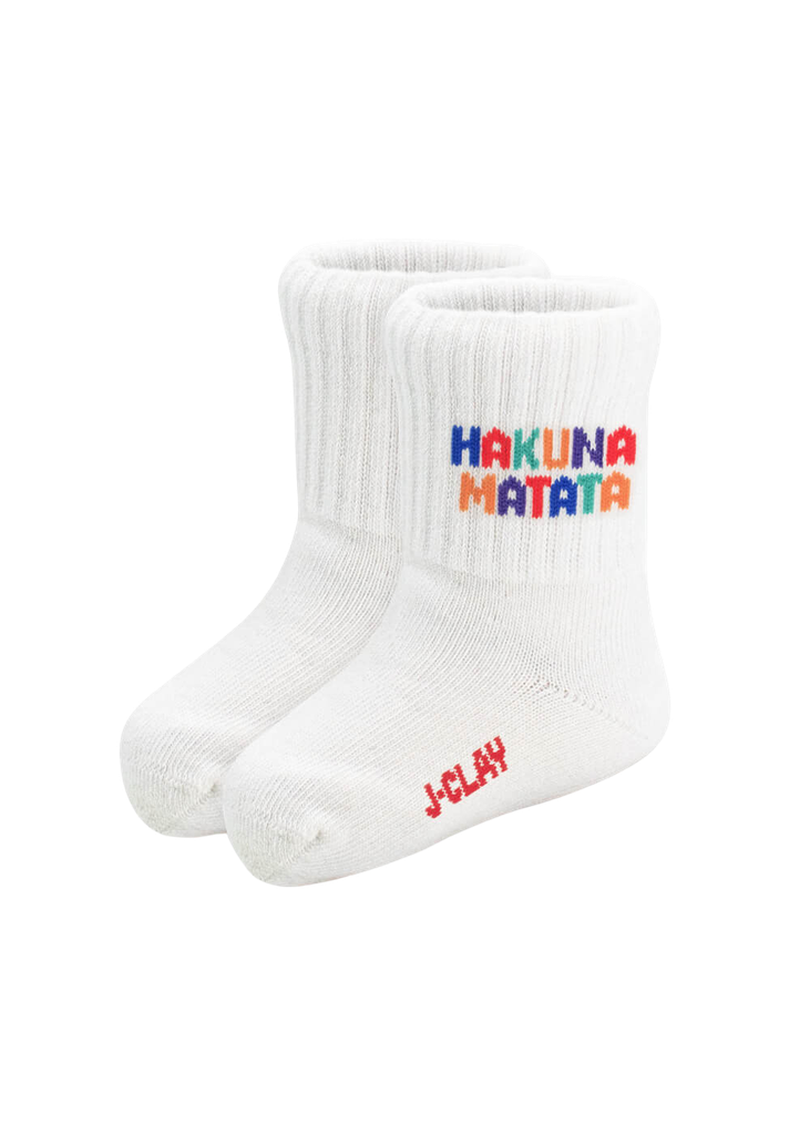 JCLAY - CHAUSSETTES ENFANTS "HAKUNA MATATA" (0-1)