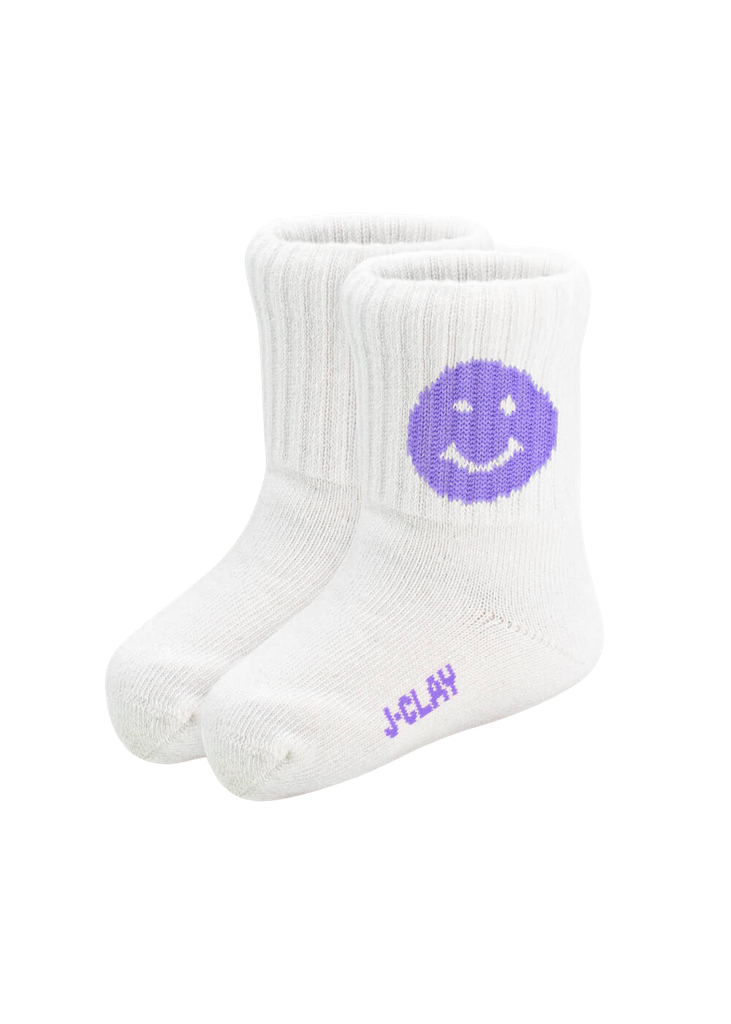 JCLAY - CHAUSSETTES ENFANTS "PURPLE SMILE" (0-1)
