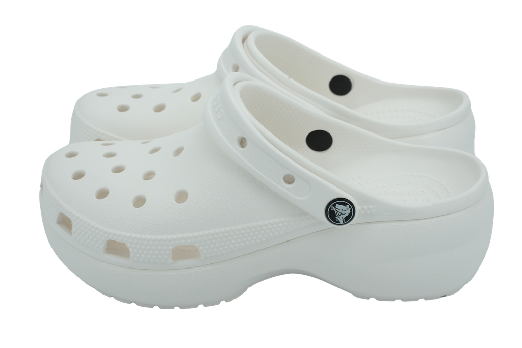 CROCS - KLASSISCHE PLATTFORM-CLOGS IN WEISS