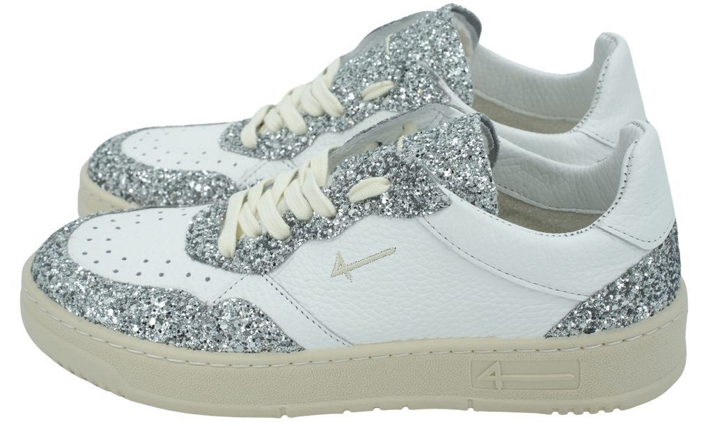 FOURLINE - BASKET GLITTER ARGENT