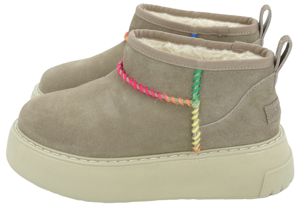 COLORS OF CALIFORNIA - BOTTES FOURRÉES BEIGE