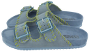 COLORS OF CALIFORNIA - BLAUE WILDLEDERSANDALEN