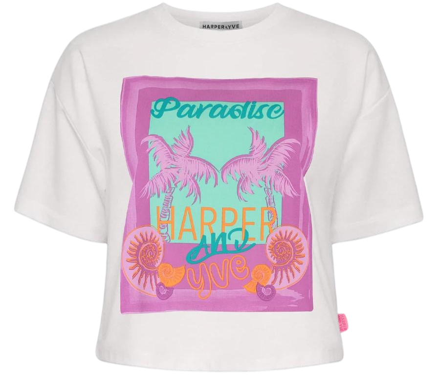 HARPER AND YVE - CROP-TOP PARADIJS WIT