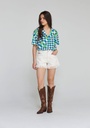 HARPER AND YVE - SHORT BEIGE A FRANGE "MARA"