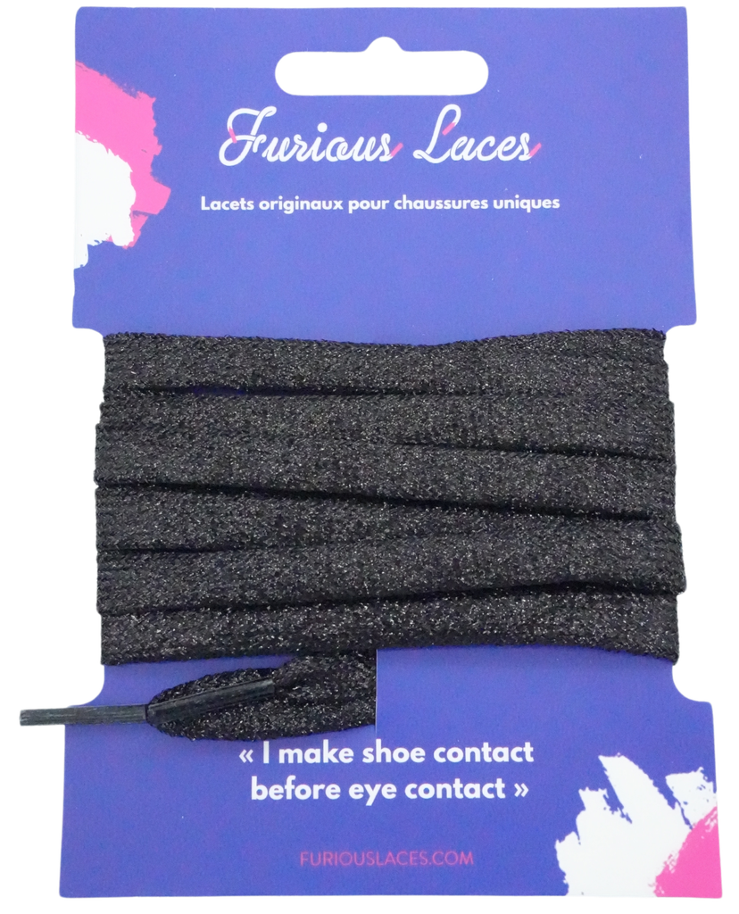 FURIOUSLACES - GLITTER VETERS (Noir)