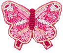 BECKSÖNDERGAARD - PINK BUTTERFLY BEADED CLIP