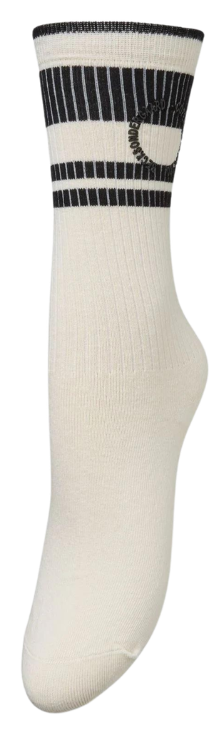 BECKSÖNDERGAARD - CHAUSSETTES "COTTA" BLANCHES & NOIRES