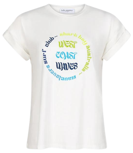 LOFTY MANNER - T-SHIRT CARALINE WHITE