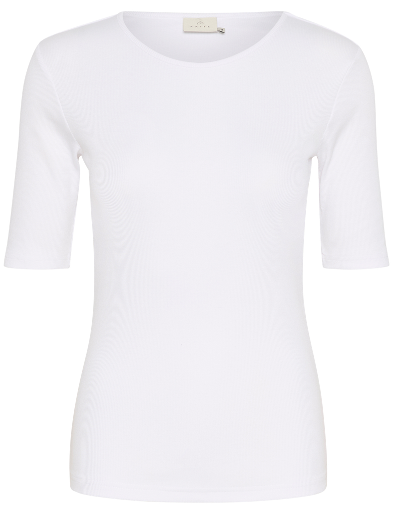 KAFFE - WIT T-SHIRT “KACARNA”.