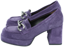 LAURA BELLARIVA - MOCASSINS A TALONS MAUVES