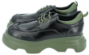 JEANNOT - SCHWARZER SNEAKER MIT GRÜNER SOHLE