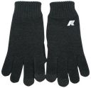 K-WAY - GANTS "ALFRED CARDIGAN STITCH WOOL" NOIRS
