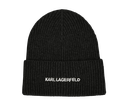 KARL LAGERFELD - BONNET "K/ESSENTIAL" NOIR