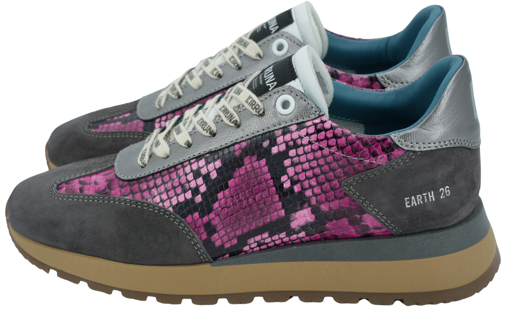 KIRRUNA - GRIJZE EN ROZE "EARTH 26" SNEAKERS