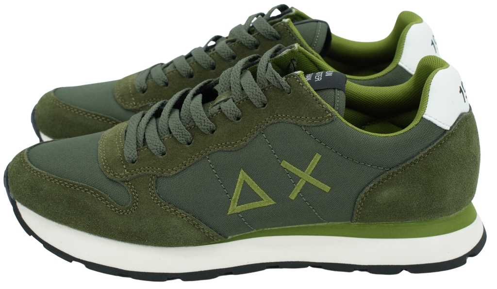 SUN68 - BASKETS "TOM SOLID" KAKI FONCÉES
