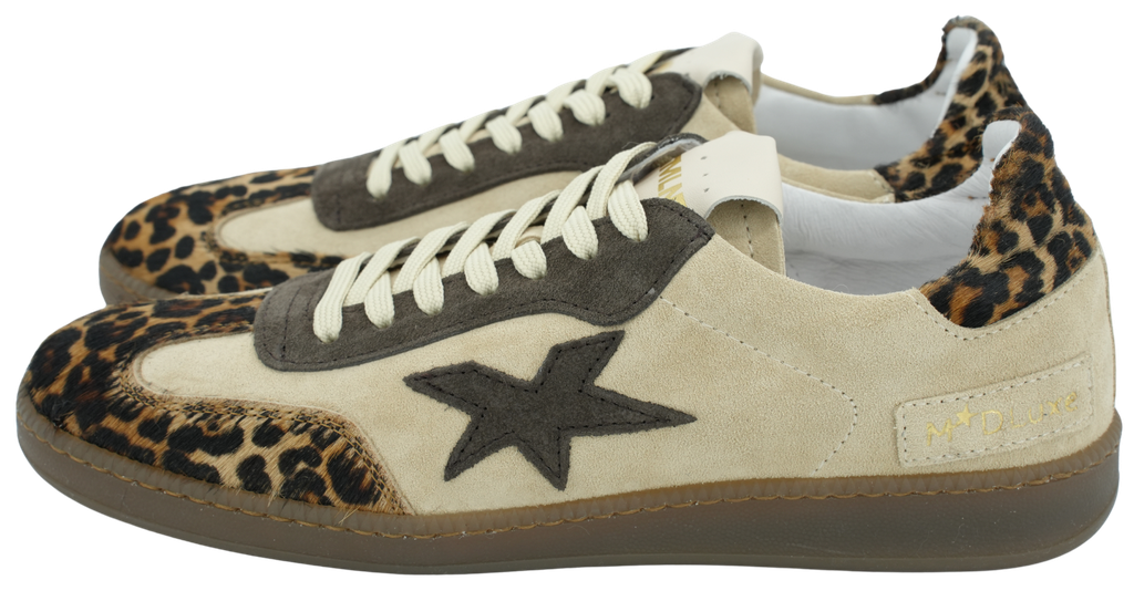MÉLINÉ - FLACHER SNEAKER MIT LEOPARD