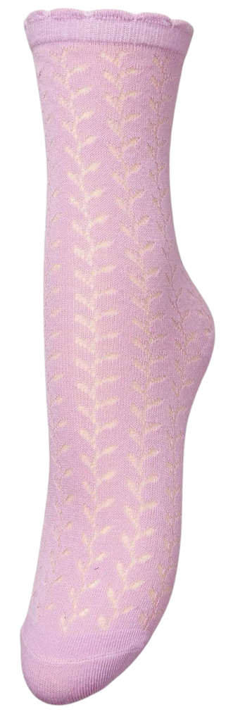 BECKSÖNDERGAARD -  "LEOFA" HIGH LILAC SOCKS