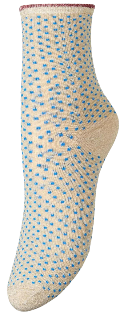 BECKSÖNDERGAARD -  BLAUWE “DINA” SOKKEN (37-39)
