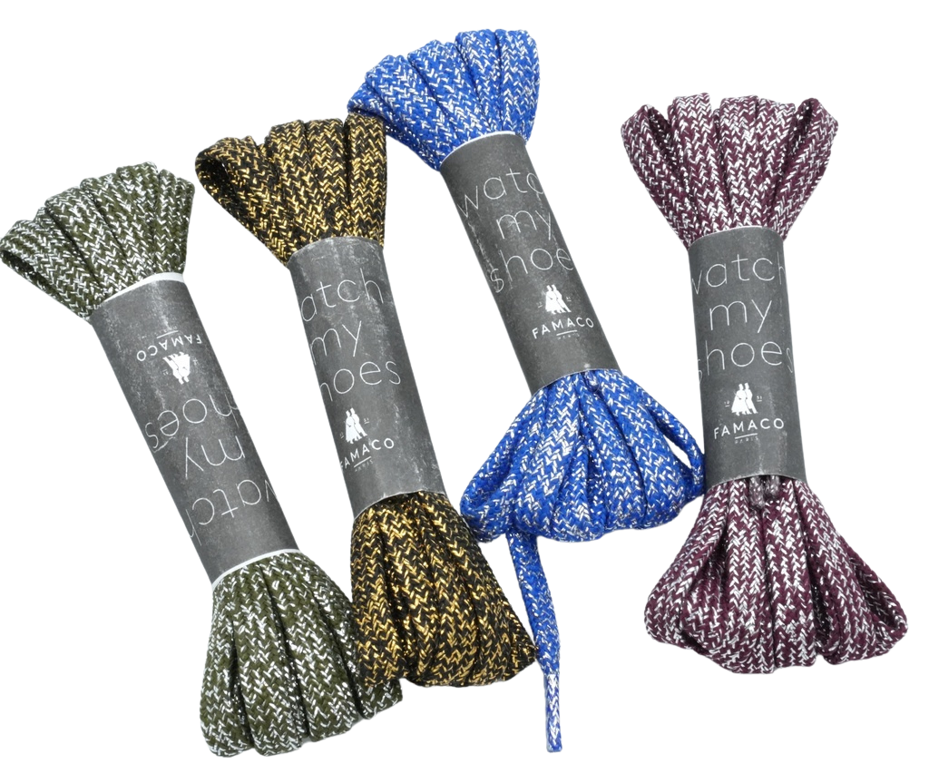 FAMACO - LACETS DE COULEUR "LUREX" 120CM