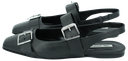 KARL LAGERFELD - "KONNIE" DOUBLE STRAP FLAT SANDALS