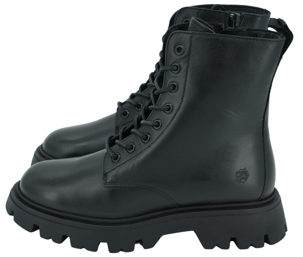 APPLE OF EDEN - SCHWARZE SCHNÜRSTIEFEL