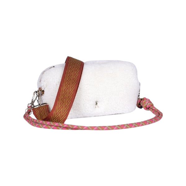 CRAIE STUDIO - POCHETTE "NUAGE" EN CUIR - LAINE NATURELLE