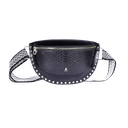 CRAIE STUDIO - GÜRTELTASCHE „SMILE“ AUS SCHWARZEM PYTHONLEDER