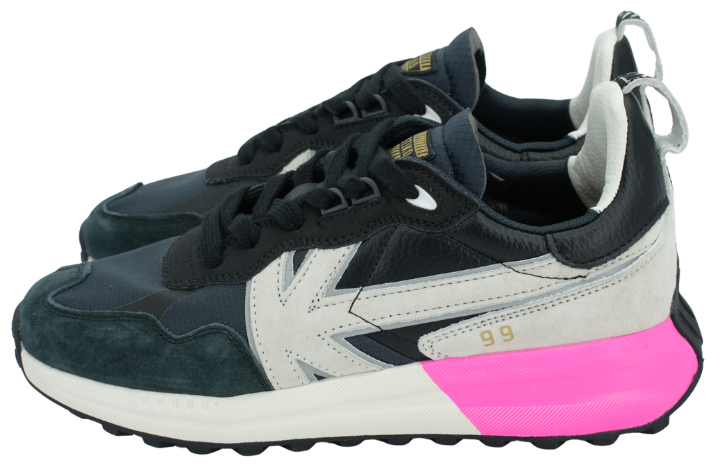 KAOTIKO - MARINEBLAUWE SNEAKERS “DETROIT”. (36)