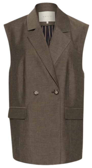 KAFFE - GILET « KAGIGI » MARRON