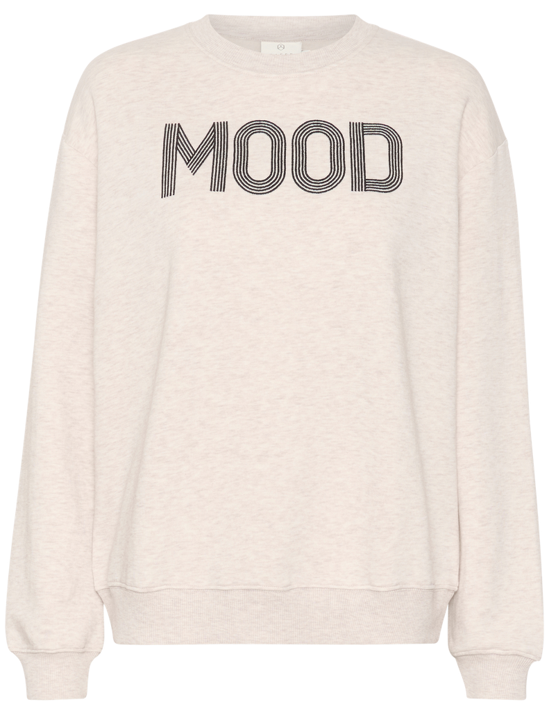 KAFFE - SWEAT "KAMOLLY" GRIS PLUME