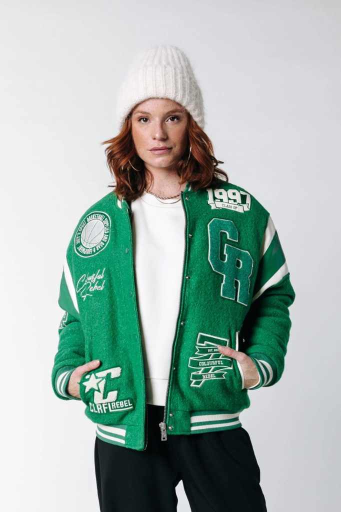 COLOURFUL REBEL - VESTE BOMBER "JOAN" - VERTE