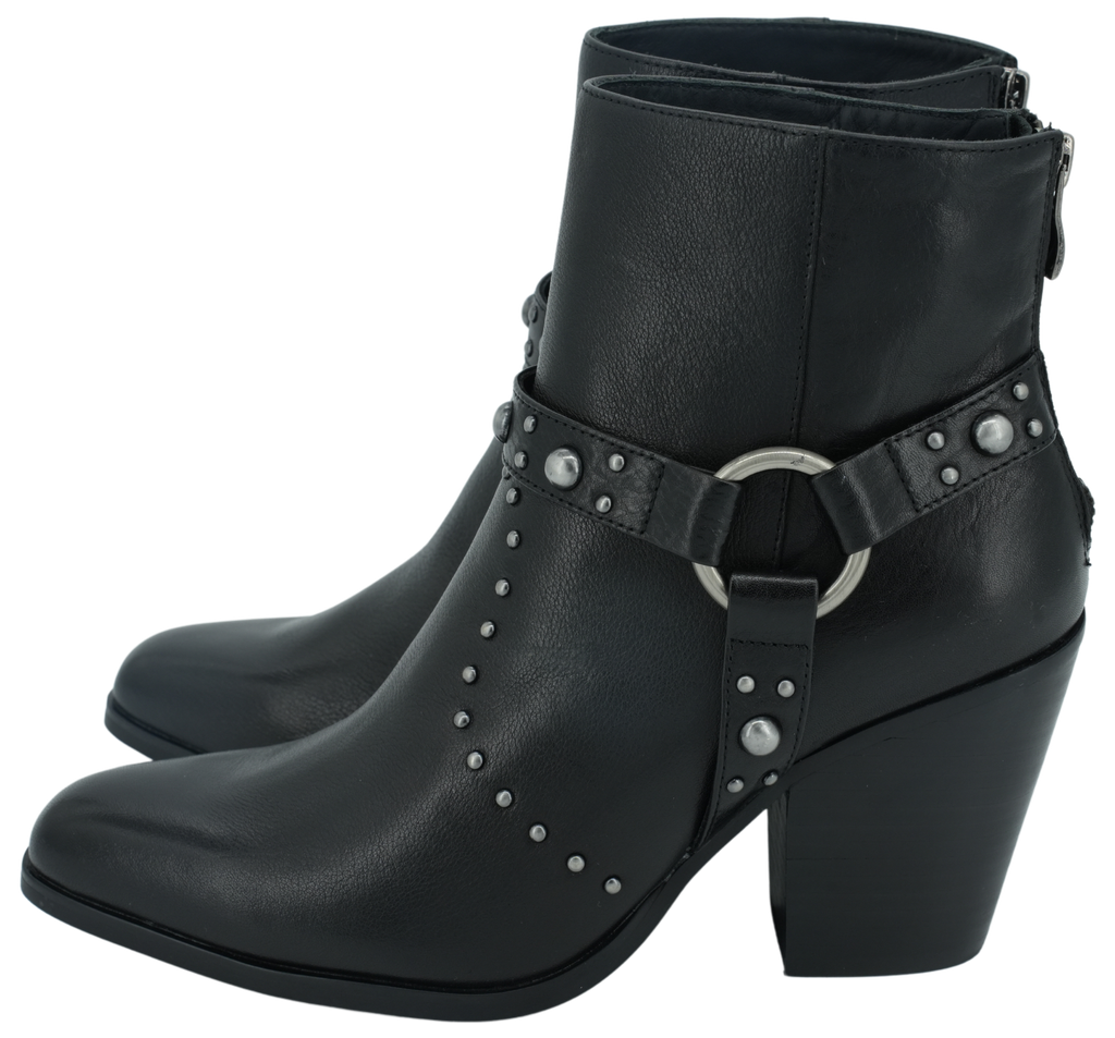 BRUNO PREMI - BLACK HEEL BOOTS