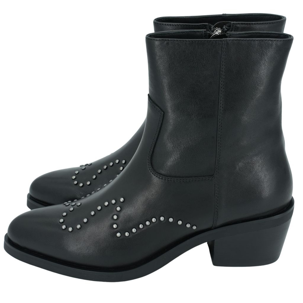 BRUNO PREMI - BLACK WESTERN BOOTS