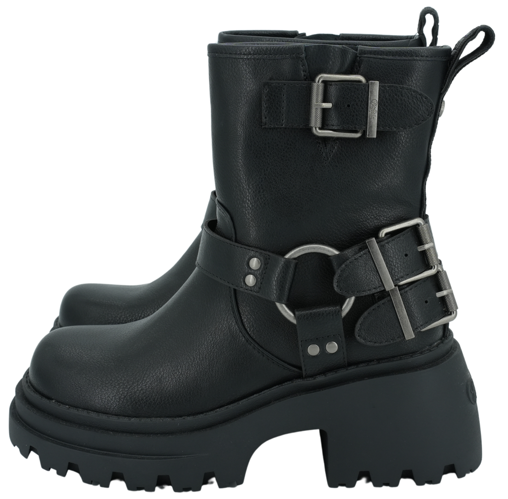 BUFFALO - BLACK BIKER BOOTS