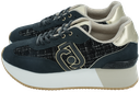 LUI JO - “DREAMY 02” BLACK TWEED SNEAKERS