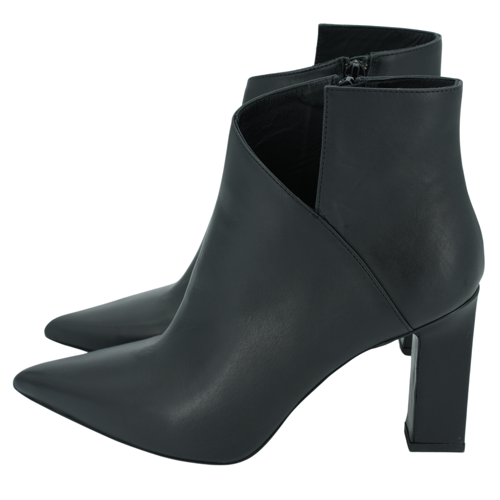 BRUNO PREMI - BOOTS À TALONS NOIR ASYMÉTRIQUE