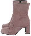 BRUNO PREMI - BOOTS À TALONS ROSE POUDRÉ