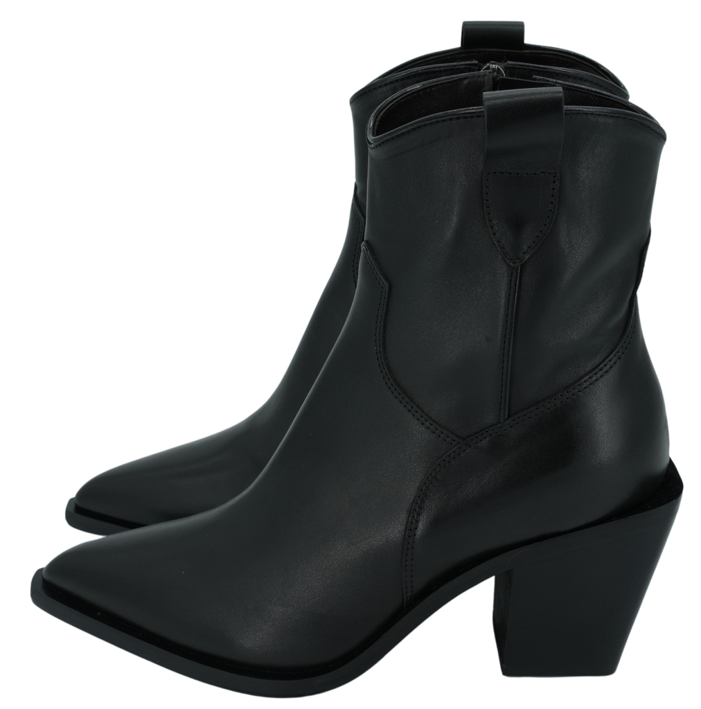 FAIRE - BOOTS WESTERN NOIRES À TALONS DÉCROCHÉS