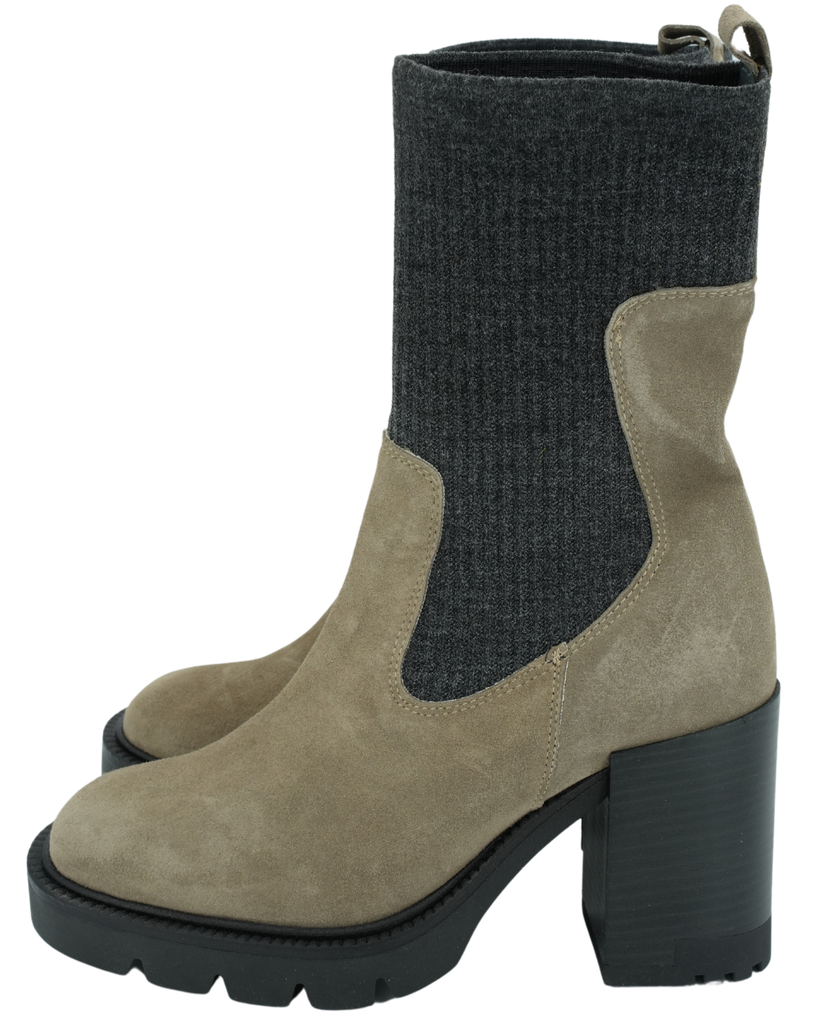 JANET&JANET - BOTTINES "CHAUSSETTES" À TALONS (36)