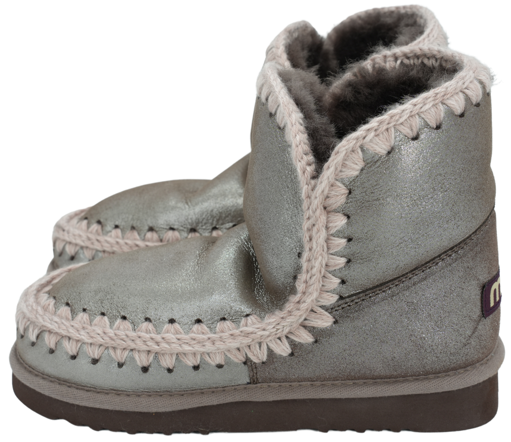 MOU - BOOTS FOURRÉES "ESKIMO 18" MÉTALLIQUE BRONZE (37)