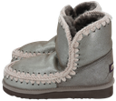 MOU - MET BONT GEVOERDE “ESKIMO 18” METALLIC BRONZEN LAARZEN