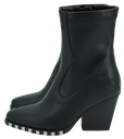 NOA HARMON - BLACK STUDDED WESTERN ANKLE BOOTS