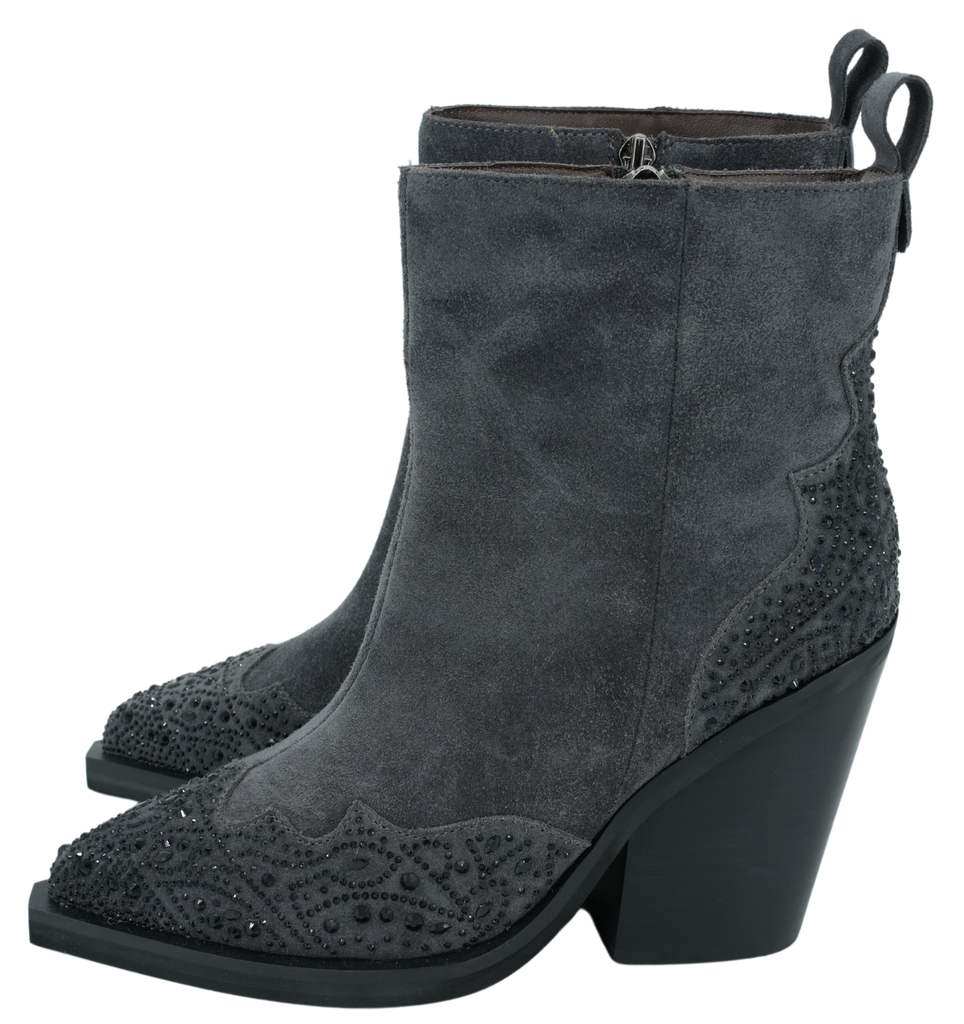 ALMA EN PENA - BLUE/GREY WESTERN BOOTS